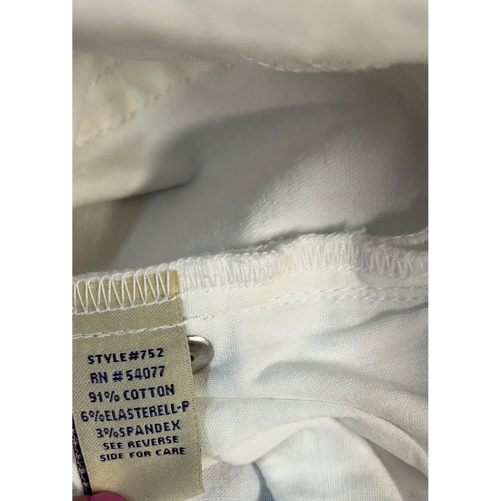 Cabi Jeans Womens White Straight Leg Denim Pants Size 10 - Picture 4 of 7